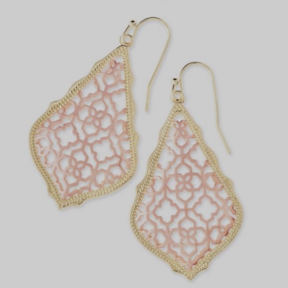 Kendra Scott Addie Drop Earrings in Gold /Rose Gold Filigree - Picture 6 of 6